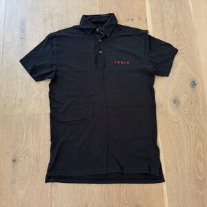 Tesla Employee Black Polo Adult Men's Adult Medium